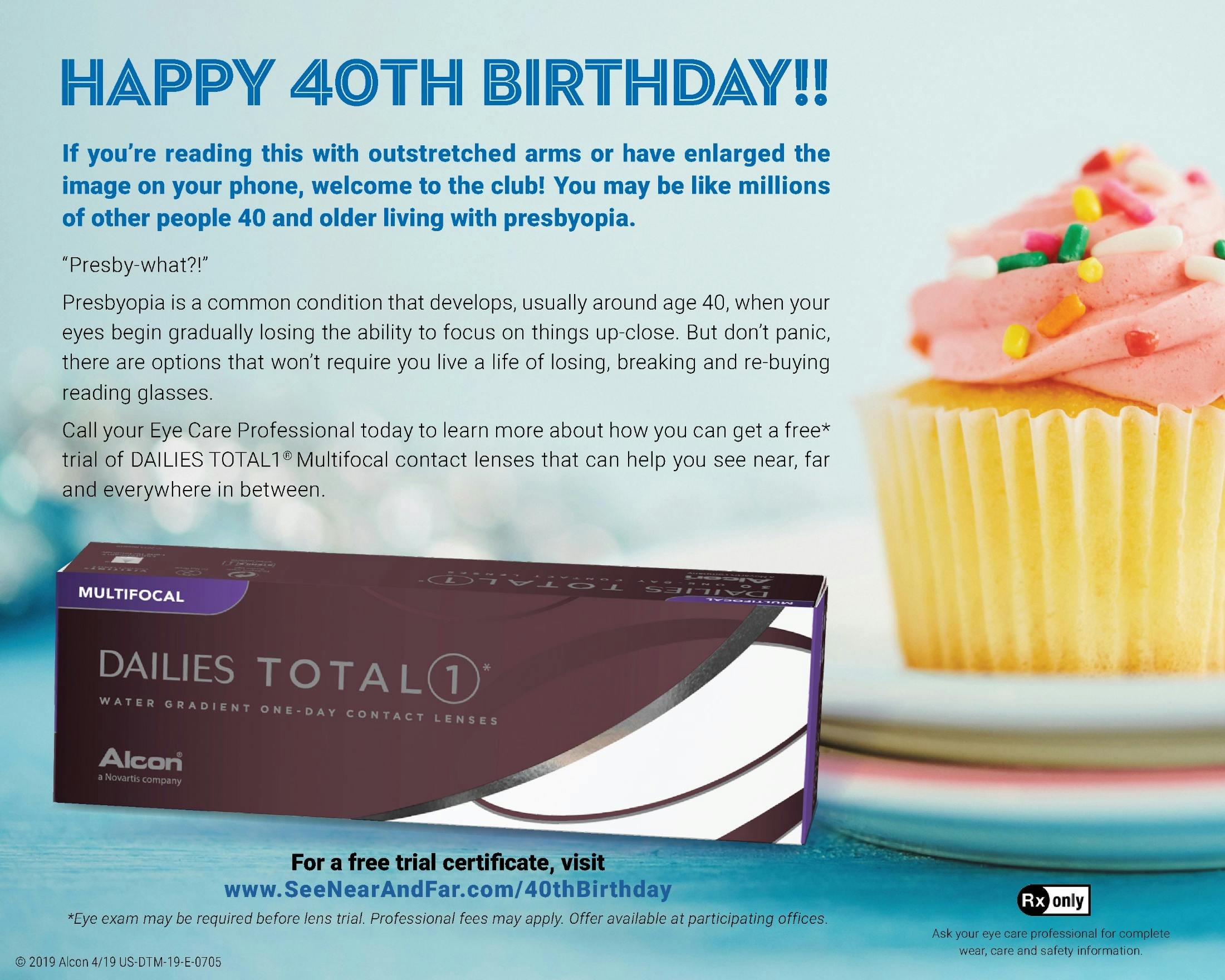 Alcon Launches Project Presbyopia to Educate Eye Care Providers and